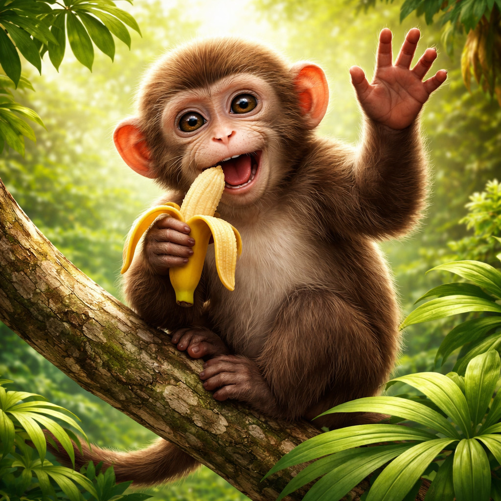 Happy monkey